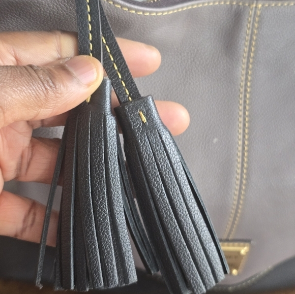 Dooney & Bourke Shoulder Handbag Women Sophie Florentine Leather Hobo Tassel - Picture 5 of 16